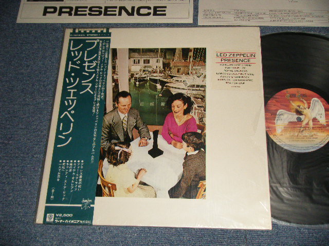 Photo1: LED ZEPPELIN - PRESENCE (with OUTER SOFT Vinyl Bag with HYPE TITLE SEAL) (MINT/MINT) / 1976 JAPAN LP w/OBI(With BACK ORDER SHEET ON BACK $ OVER WRAP WIDE STYLE OBI)