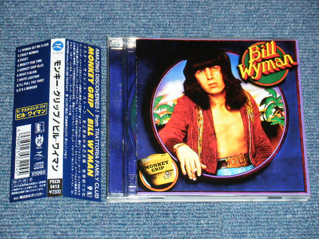 Photo1: BILL WYMAN ビル・ワイマン(THE ROLLING STONES) -MONKEY GRIP (MINT/MINT) / 1995 JAPAN "PROMO" Used CD with OBI 