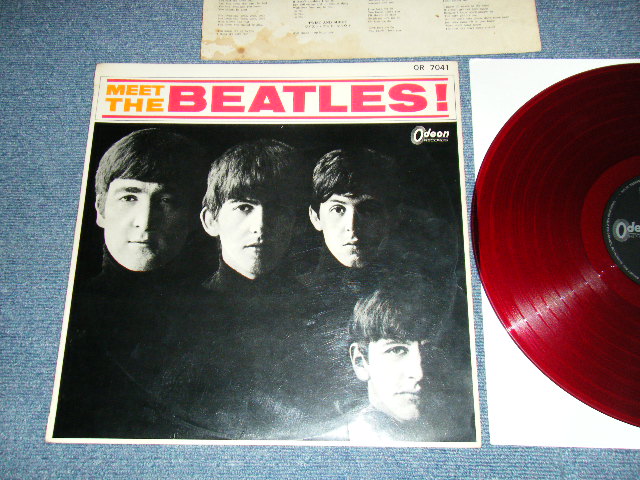 Photo1:  THE BEATLES  - MEET THE BEATLES ビートルズ! (¥1500 Price Mark) (Ex+/Ex+++)   / 1964 JAPAN ORIGINAL "RED WAX Vinyl" MONO Used LP