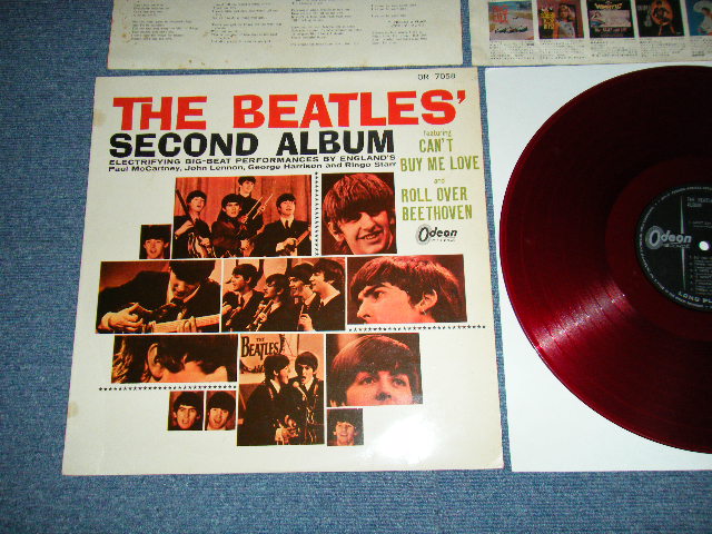 Photo1:  THE BEATLES  - SECOND ALBUM  (¥1500  Price Mark) (Ex+++/Ex+++)   / 1964 JAPAN ORIGINAL "RED WAX Vinyl" MONO Used LP