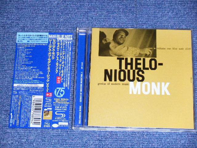 Photo1: Thelonious Monk ‎セロニアス・モンク- Genius Of Modern Music Volume One (MINT-\MINT) / 2013 Version JAPAN Used CD with OBI