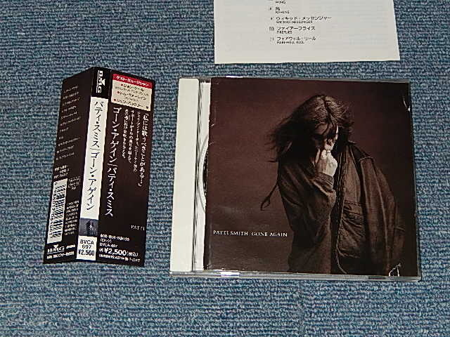Photo1: PATTI SMITH パティ・スミス - GONE AGAIN ゴーン・アゲイン (Ex++/MINT TEAR) / 1996 JAPAN Used CD with OBI
