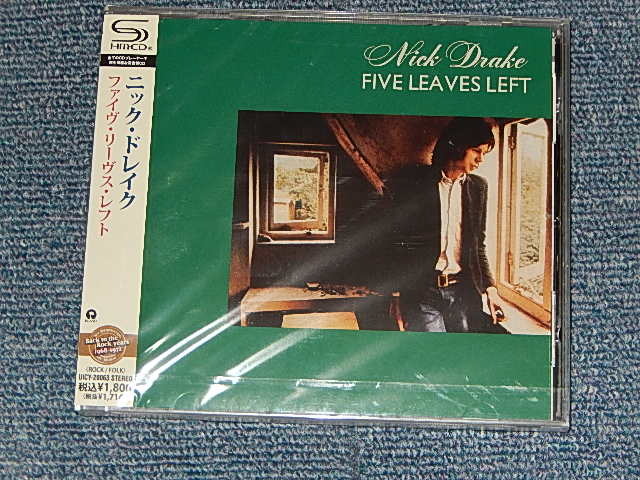 Photo1: NICK DRAKE ニック・ドレイク - FIVE LEAVES LEFT ファイヴ・リーヴス・レフト(SEALED /  2010 JAPAN "BRAND NEW SEALED" CD With OBI