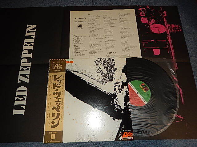 Photo1: LED ZEPPELIN - I (1st Album) with POSTER) (Ex/MINT) / 1976 Version JAPAN REISSUE "3rd Press on W-P ¥2,500 Marc" Used LP With OBI & POSTER 