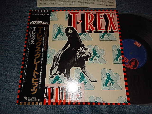 Photo1: T-REX  T,レックス - GREAT HITS (Ex++/MINT-) / 1979 Version JAPAN REISSUE Used LP with OBI