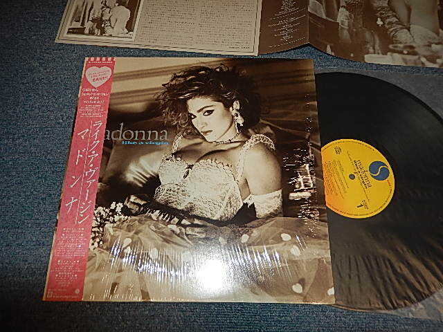 Photo1: MADONNA  マドンナ - LIKE A VIRGIN  (Matrix #A)P-13033-1 3N-A-4  5S1 SUM  △7438 1-1 JAP 1 1-25157-RE1-A-INTL-SET 3 MASTERDISK RL B)P-13033-2  2M-A-5 JAP 1-25157-B INTL SET-2  MASTERDISK RL SLM ▵7438-X  1-1) (Master Cut RL)(MINT/MINT) / 1984 JAPAN ORIGINAL Used LP with OBI
