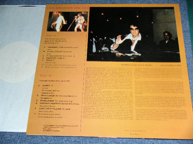 Photo: ELVIS PRESLEY - KICKIN' BACK THE HILTON DRESS REHEARSAL / 1988 EU ORIGINAL  COLLECTORS ( BOOT ) Brand new LP