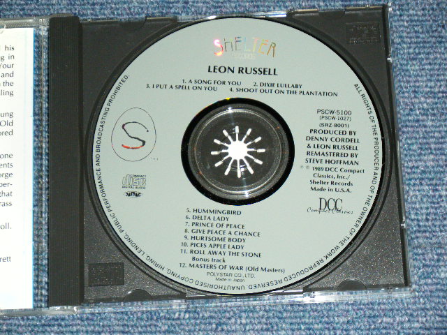 Photo: LEON RUSSELL - LEON RUSSELL( A SONG FOR YOU )  / 1990 JAPAN  ORIGINAL Used  CD