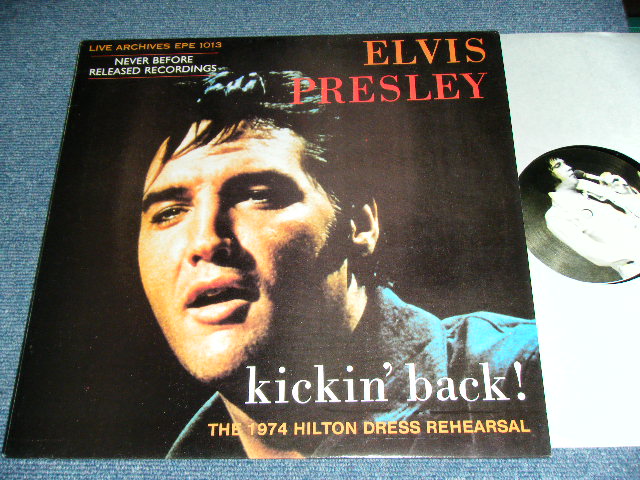 Photo1: ELVIS PRESLEY - KICKIN' BACK THE HILTON DRESS REHEARSAL / 1988 EU ORIGINAL  COLLECTORS ( BOOT ) Brand new LP
