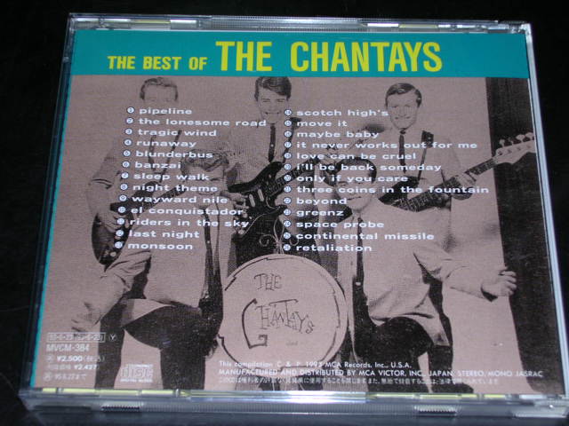 Photo: THE CHANTAYS - THE BEST OF  / 1993 JAPAN ORIGINAL used CD With OBI 