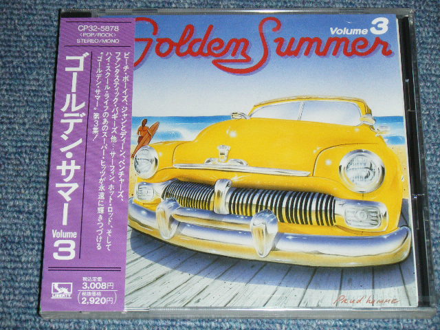 Photo1: V.A. OMNIBUS ( VENTURES, BEACH BOYS, JAN&DEAN,EDDIE & THE SHOWMEN, SUPER STOCKS  & MORE ) - GOLDEN SUMMER VOL.3  / 1989 JAPAN ORIGINAL Brand New Sealed CD 