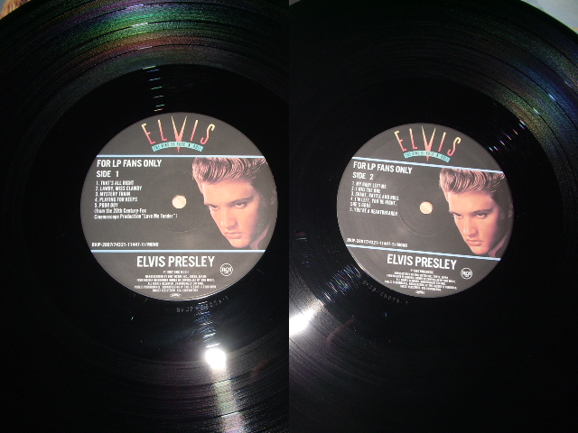 Photo: ELVIS PRESLEY - FOR LP FANS ONLY / 1992 JAPAN Reissue LP 