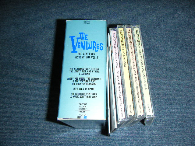 Photo: THE VENTURES - THE VENTURES HISTORY BOX VOL.2  / 1992 JAPAN ORIGINAL Used 4 CD BOX SET  With OBI 