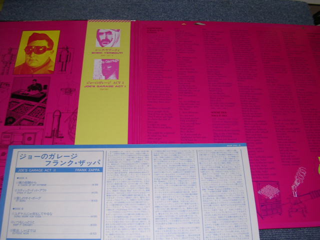 Photo: FRANK ZAPPA - JOE'S GARAGE ACTS II & III /  1979 JAPAN  ORIGINAL PROMO 2-LP With OBI 