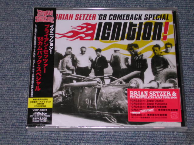 Photo1: BRIAN SETZER  '68 COMEBACK SPECIAL(STRAY CATS ストレイ・キャッツ ) - IGNITION! + 3 Bonus / 2006 JAPAN Sealed CD With OBI 
