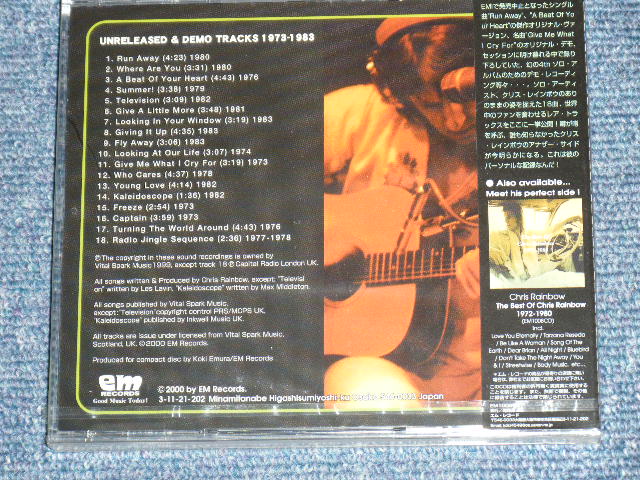 Photo: CHRIS RAINBOW - UNRELEASED & DEMO TRACKS 1973-1983 / 2000 JAPAN ORIGINAL Brand New Sealed CD 