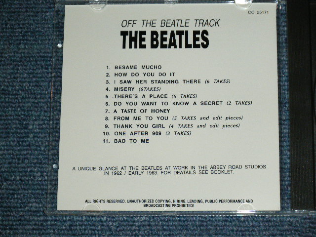 Photo: THE BEATLES -  OFF THE BEATLE TRACK / 1992 Brand New COLLECTOR'S CD 