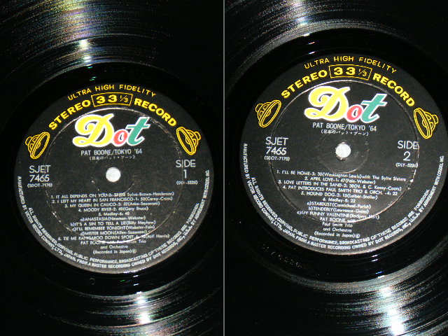 Photo: PAT BOONE - TOKYO  '64 CONCERT ALBUM / 1964 JAPAN  ORIGINAL  Used LP 