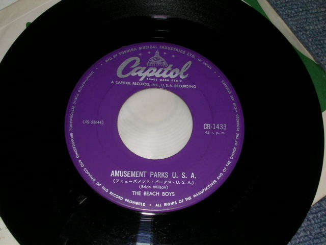 Photo: THE BEACH BOYS - AMUSMENT PARKS USA  / 1960s JAPAN ORIGINAL used 7"Single