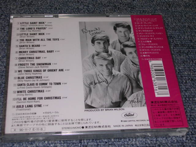 Photo: THE BEACH BOYS - THE BEACH BOYS CHRISTMAS ALBUM ( 2TARCKS EXTRA on ORIGINAL ALBUM Version ) / 1988 JAPAN  ORIGINAL Brand New  Sealed  CD