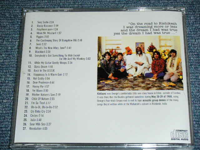 Photo: THE BEATLES -  KINFAUNS  /  Brand New COLLECTOR'S CD GOLD DISC STYLE DISC