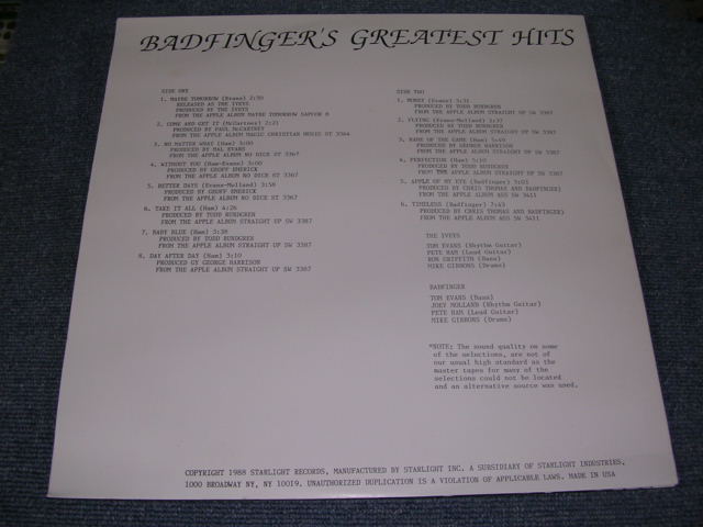 Photo: BADFINGER - GREATEST /  COLLECTORS ( BOOT ) LP