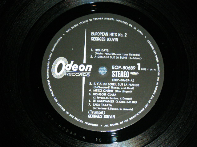 Photo: GEORGES JOUVIN - EUROPEAN HITS VOL.2  /1970's JAPAN ORIGINAL Used LP With OBI  