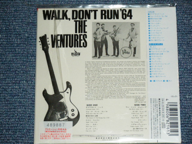 Photo: THE VENTURES - WALK, DON'T RUN '64  ( 2 in 1 MONO & STEREO / MINI-LP PAPER SLEEVE CD )  / 2004 JAPAN ONLY PROMO Used CD 