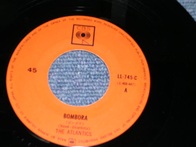 Photo: THE ATLANTICS - BOMBORA / 1965 JAPAN ORIGINAL used 7"Single 