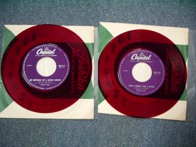 Photo: DONNA LYNN - I HAD A DREAM I WAS A BEATLE  / 1964 JAPAN Original RED Vinyl Wax 7" Single 