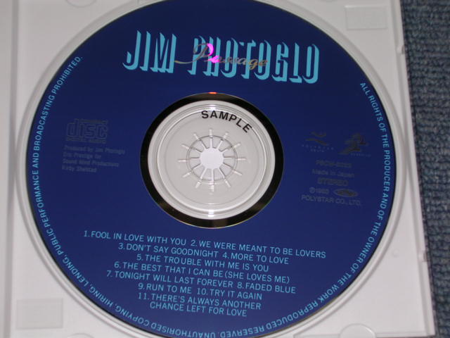 Photo: JIM PHOTOGLO - PASSAGE    / 1993 JAPAN ORIGINAL Promo Used CD With OBI 