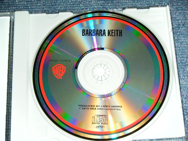 Photo: BARBARA KEITH - BARBARA KEITH ( STRAIGHT REISSUE ) / 1999 JAPAN ORIGINAL Used CD With OBI  Out-Of-Print