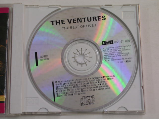 Photo: THE VENTURES - BEST OF LIVE  / 1991  JAPAN ORIGINAL USED CD 
