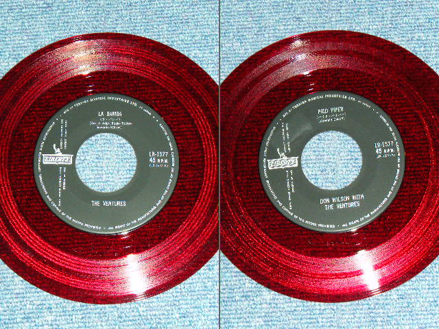 Photo: DON WILLSON of THE VENTURES  - PIDE PIPER  ( 370 Yen Mark :Ex+++/Ex+++ ) / 1966 JAPAN ORIGINAL RED WAX VINYL  Used 7" Single 