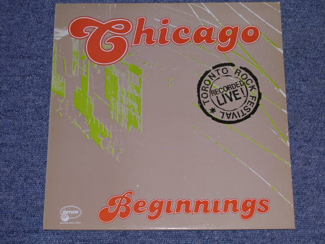 Photo1: CHICAGO - BEGINNINGS ( RECORDED LIVE! TORONTO ROCK FESTIVAL )  / 1983 COLLECTORS ( BOOT )  LP 