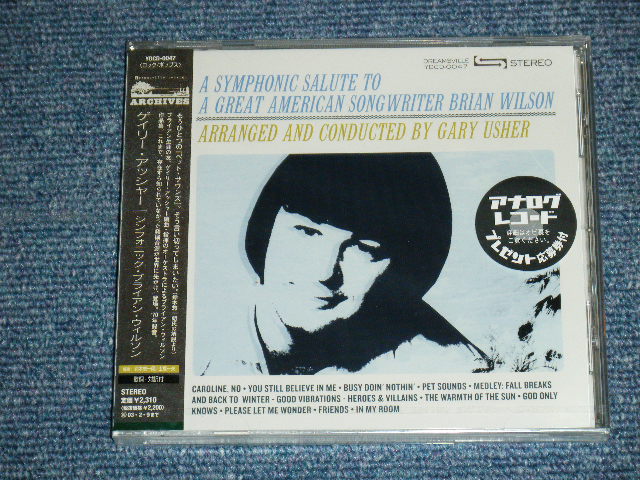 Photo1: GARY USHER - A SYMPHONIC SALUTE TO A GREAT AMERICAN SONGWRITER  BRIAN WILSON / 2001  JAPAN  ORIGINAL Brand New  Sealed  CD