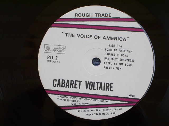 Photo: CABARET VOLTAIRE - THE VOICE OF AMERICA  / 1981 ORIGINAL PROMO LP With OBI + POSTER 