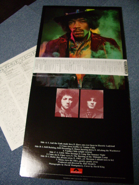 Photo: JIMI HENDRIX - ELECTRIC LADYLAND  w/Obi 1987 RELEASE by ORIGINAL UK JACKET