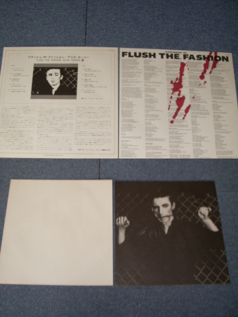 Photo: ALICE COOPER - FLUSH THE FASHON / 1980 JAPAN WHITE LABEL PROMO LP w/OBI