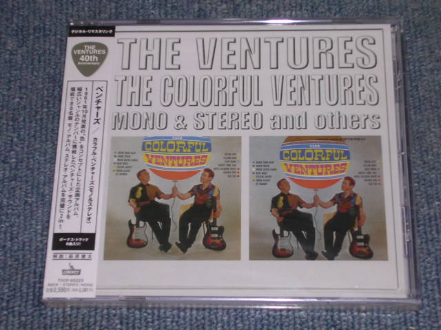 Photo1: THE VENTURES - THE C0LORFUL VENTURES  ( MONO & STEREO 2 in 1 + Bonus )  / 2000 JAPAN Sealed CD 