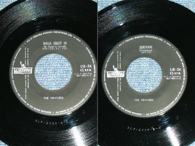 Photo: THE VENTURES  - WALK RIGHT IN ( 330 Yen Mark: Ex+++/MINT- ) / 1962 JAPAN ORIGINAL Used 7" Single 