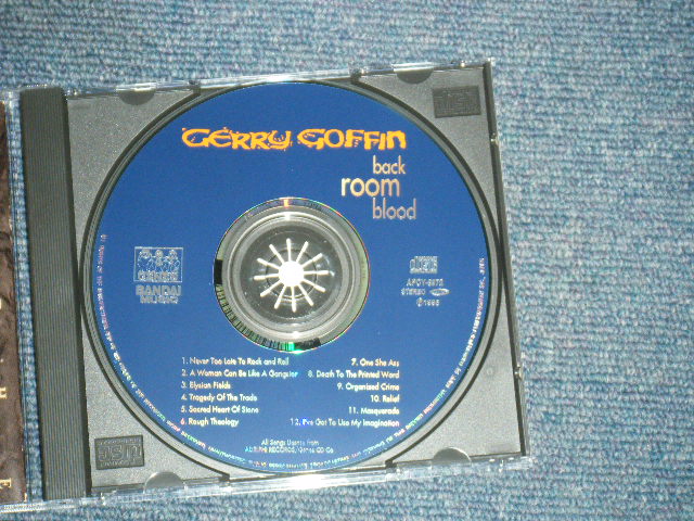 Photo: GERRY GOFFIN - BACK ROOM BLOOD  / 1996 JAPAN ORIGINAL Used CD Out-Of-Print now
