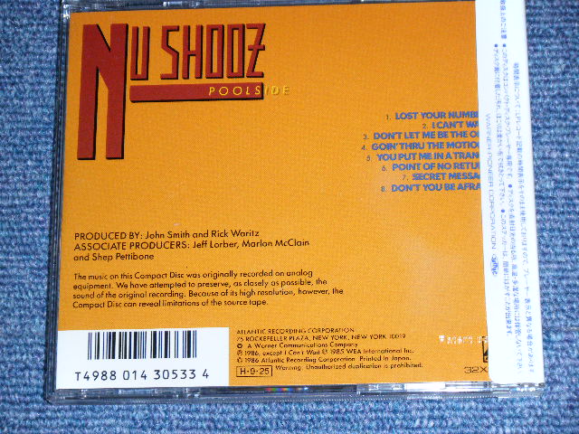 Photo: NU SHOOZ - POOLSIDE / 1986 JAPAN ORIGINAL Used CD With VINYL OBI