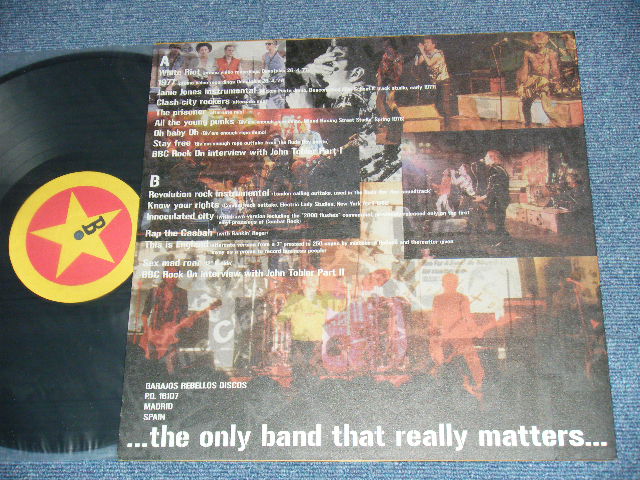 Photo: THE CLASH - REBELLOS GARAJOS :  DEMOS & OUTTAKES 1977-1984  / SPAIN ORIGINAL BOOT COLLECTOR'S  Brand New  LP 