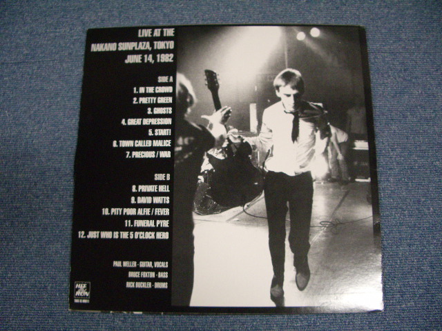 Photo: THE JAM - TOWN CALLED TOKYO  /  '82 LIVE IN JAPAN COLLECTOR'S  LP 