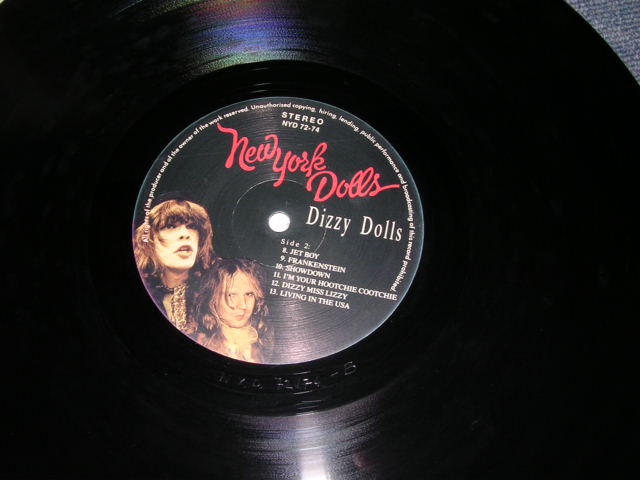 Photo: NEW YORK DOLLS - DIZZY DOLLS / BOOT COLLECTOR'S LP 