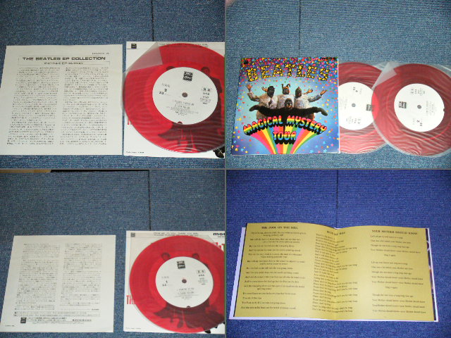 Photo: THE BEATLES - E.P.COLLECTION / JAPAN WHITE LABEL PROMO & RED WAX VINYL EP BOXSET