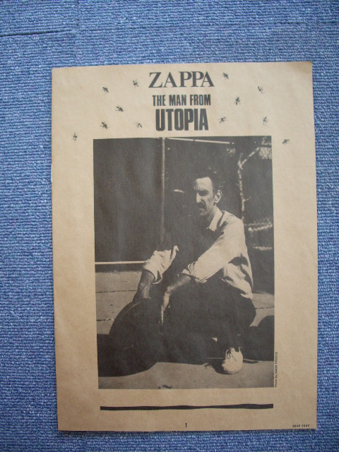 Photo: FRANK ZAPPA - THE MAN FROM UTOPIA / 1983 JAPAN ORIGINAL PROMO LP With OBI + SHRINK WRAP + BOOK