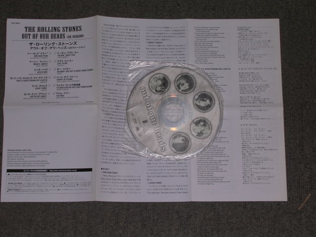 Photo: ROLLING STONES - OUT OF OUR HEAD ( UK VERSION )/  2006 JAPAN Mini-LP Paper-Sleeve CD used With CARDS  