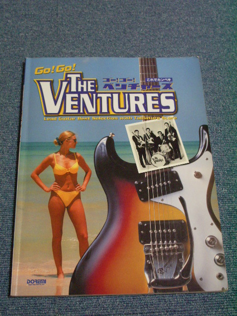 Photo1: THE VENTURES - ( GUITAR SCORE ) GO! GO! THE VENTURES / 2001 1st Press  VERSION Used BOOK